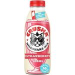 Crusha Strawberry NO ADDED SUGAR Flavour Milkshake Mix 1x500ML
