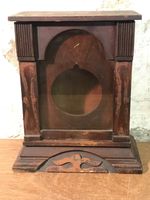 Antique Ansonia  Mantle Clock  Empty Wooden Case with Glass Panel Door
