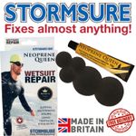 Stormsure WET SUIT REPAIR KIT WITH NEOPRENE QUEEN  15g GLUE & PATCHES  FIX RIPS 