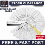 Feeler Gauge 32 Blade Dual Marked Metric Imperial Feeler Gage Brass Blade