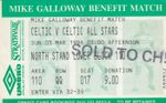 Ticket - Celtic v Celtic All Stars 03.03.96 Mike Galloway Benefit Match