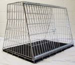 Dog Car Crate Boot Cage Folding Sloping Travel Crate for Hatchback & Estate