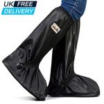 Reusable Overshoe Cycling Motorcycle Bike Rain Boot Shoes Cover Waterproof UK