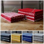 16x Terry 100% Cotton Tea Towels Kitchen Cleaning Dish Cloths Drying Packs