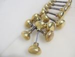 Victorian Brass Door Knobs Rim Lock Handles Old Architectural Antique - £14each