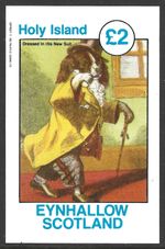 Eynhallow Scotland 1982, Dog Dressed In His New Suit, MNH Imperf M/S Sheet#M2501