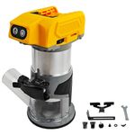 30000RPM 5 Speeds For DeWalt XR DCB 18/20V Battery Brushless Wood Trimmer Router