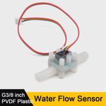 G3/8 inch PVDF Hall Water Flow Sensor,for Monitor Water Flow The Machine/Heater
