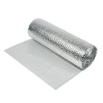 Yuzet 1m Wide Double Aluminium Bubble Foil Insulation Reflective Thermal Roll
