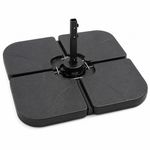 4 x CANTILEVER PARASOL BASE STAND SAND WATER FILLED UMBRELLA WEIGHT 80KG