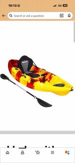 Blue wave Crest Solo Sit On Fishing Kayak