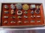 Collection Lot Amazing Variety Vintage and Modern Rhinestone Fashion Rings - N5