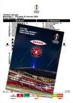 BRANN Norway v MIDTJYLLAND Denmark 22 January 2026 EL FAN 12 pg + OFFICIAL LU