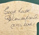 Signed 1950s Jackie Blanchflower Manchester United Football Autograph Busby Babe