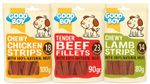 Good Boy Dog Treats Bundle, Strips Mix 3 PACK (Lamb 80g, Chicken 100g, Beef 90g)