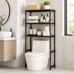 Metal Over Toilet Shelf – 3-Tier Space Saving Bathroom Rack for Extra Storage