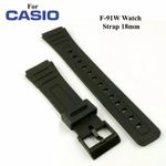 Band For Casio W96H W96 W-96H 577EA1 W-96H-1AV W-96H-1 28x21mm Black Watch Strap