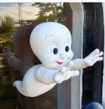 Casper White Plastic Hanging Ghost Halloween Window Decoration for Children