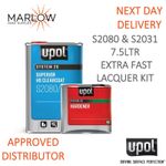 U-POL S2080 Clear Coat Lacquer HS 2K 7.5L Kit with s2031 Extra Fast Hardener