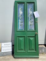 ANTIQUE FRONT DOOR - VICTORIAN / EDWARDIAN - Modern Coloured Glass - (Door 2)