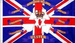 NORTHERN IRELAND FLAG 5’ x 3’ 6 COUNTIES Irish Orange Order Ulster Hand Loyalist