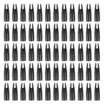 60Pcs 8mm Archery Arrows Nocks Plastic Glue on for 5/16" Hunting Arrows Black