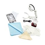 Trading Card Grading Kit Centering Tool with 30X Magnifying Glass and LED