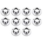 10 Pcs 16mm/0.63inch Dia Wardrobe Rod Socket Bracket Support Holder for Pipe