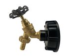 IBC Tank S60x6 Cap with Brass Tap – Garden Hose Connection Outlet Kit