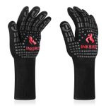 INKBIRD BBQ Gloves Oven Mitts Heat Resistant Grill Kitchen Cooking 800 ℃ Mitts