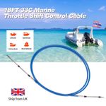 18FT 33C Remote Control Throttle Shift Cable for Yamaha Suzuki Volvo Honda