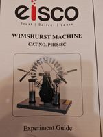 Wimshurst Machine Lab Static Electricity Generator Wooden Stand Hand Driven