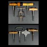 8 Vintage Corkscrews. Ball Bearing. Norway Tinn Viking Ship, Pewter. Cellarmans.