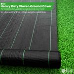 Heavy Duty Weed Control Membrane Mulch Fabric | 1m, 2m, 3m, 4m & 5m Widths