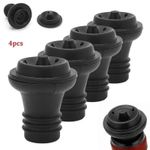 4x Vacuum Pump Vacu Vin Wine Bottle Saver Seals Plugs Extra Silicone Stoppers 