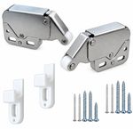 2 x Mini Touch Catch Latch Cabinets Caravan Motorhome Cupboard Doors with Screws