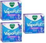 Vicks Vaporub Lavender Soothing Cough Suppressant Ointment 50g X 3 Packs