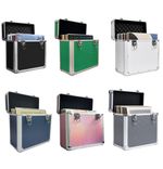 Vinyl Case LP Storage Box 12" Vinyl Storage Heavy Duty Record Case Lockable Box