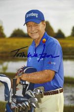 Golf legend Tom Watson signed colour photograph