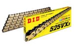 DID Chain Heavy Duty X-Ring Gold VX3 525-110L (Including ZJ Rivet Link)