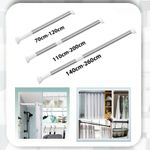 Heavy Duty Extendable Telescopic Shower Curtain Pole Rail Rod Bath Door Window