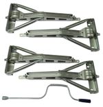 Corner Steady Jack Legs 29" X4 with Winding Handle (Galvanised Caravan Brace)