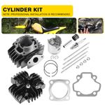 Cylinder Barrel Piston Kit For Yamaha PW50 QT50 YT60 1981-2023 Top End Rebuild