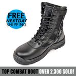 Mens Safety Work Boots Army Military Police Tactical Steel Toe Cap Combat Shoes
