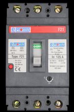 PROTEUS 125 AMP 25kA TRIPLE POLE MCCB F21