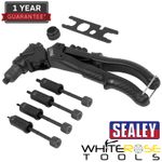 Sealey Riveter Swivel Head 2-in-1 Hand Tool DIY