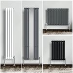 Horizontal Vertical Designer Radiator Flat Panel Oval Column Central Heating