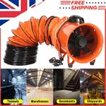 250mm / 300mm 5m /10m Dust Extractor Ventilation Fan High Velocity-for Workshop