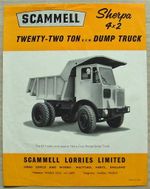 SCAMMELL SHERPA 4x2 22 TON GVW DUMP TRUCK Sales Specification Leaflet #117R/2