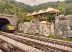 Model Railway Rock Faces Scenery Scenic Set of 4 Rocks Cliff Hand Made & Painted